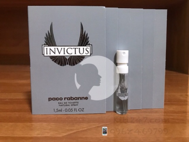 Vial mẫu thử Paco Invictus Intense 1,5ml