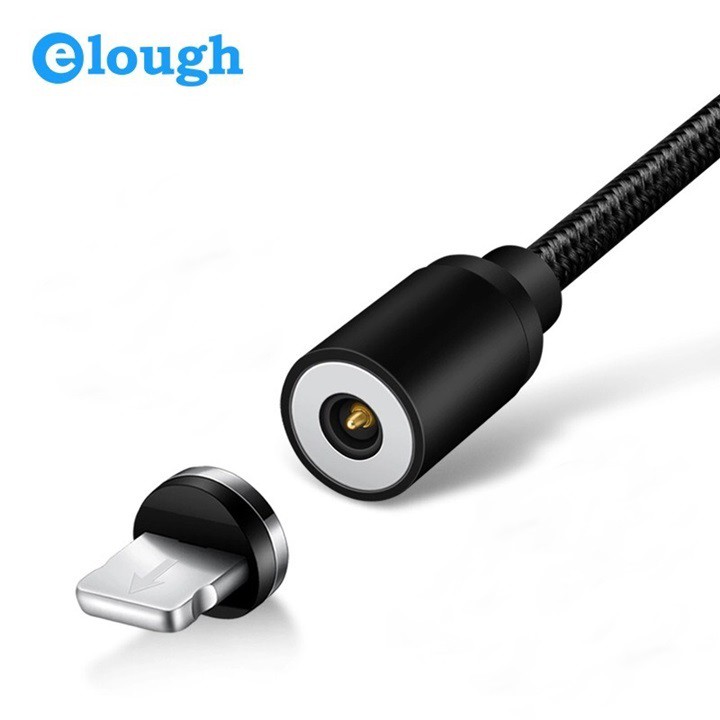 Sạc Từ Hít Nam Châm 2.4A Model E360 Lightning IOS Iphone Hàng Elough Chính Hãng Phân Phối