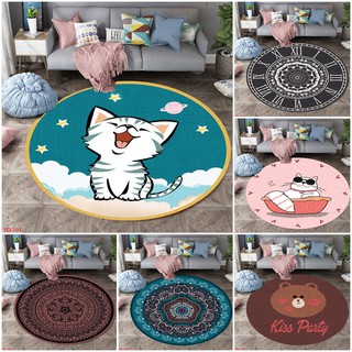 Thảm bali Tròn Trang Trí Cao Cấp Chống Trơn Trượt -