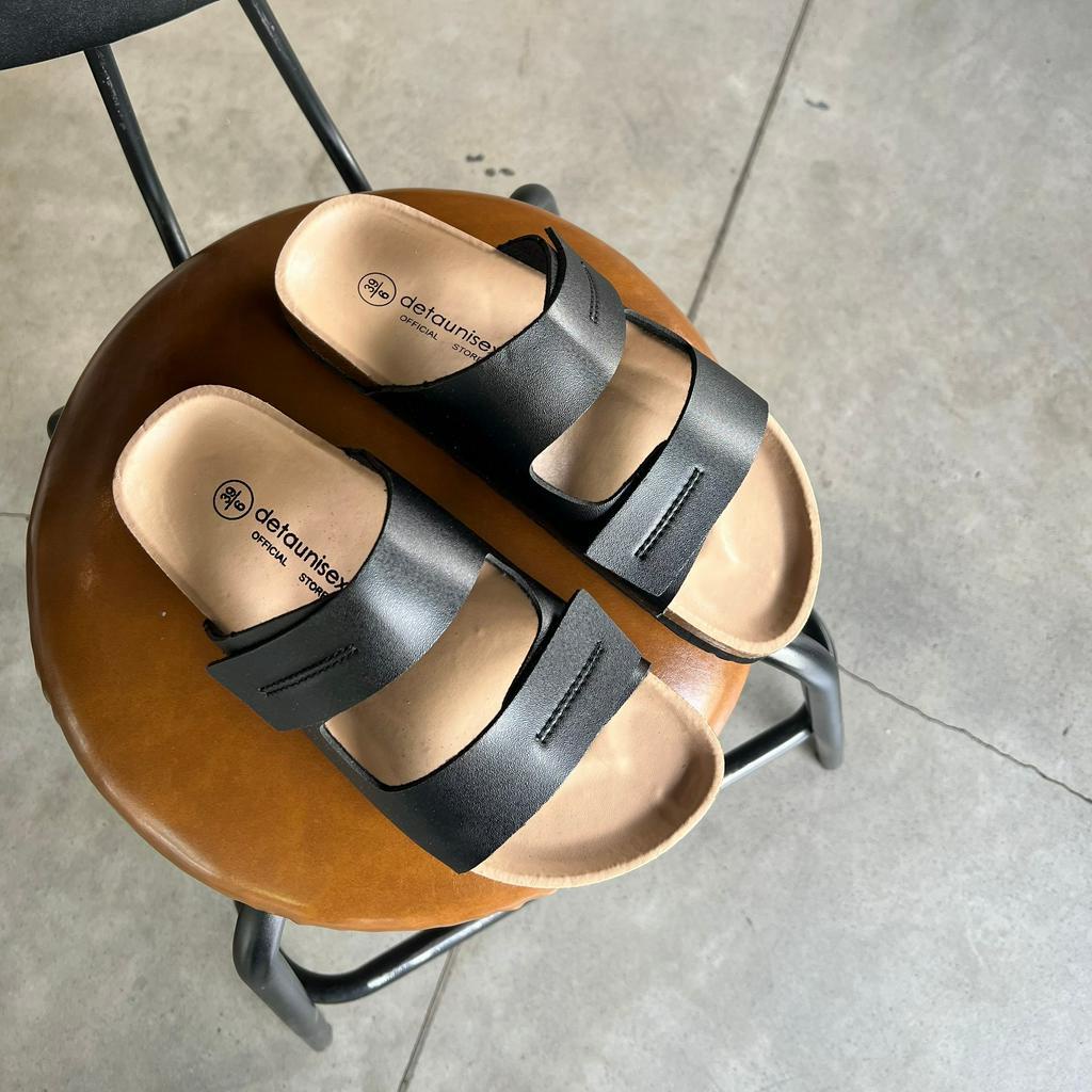 Dép nam đế trấu Bigsize 43 44 45 46 khổng lồ 2 quai ngang may viền Detaunisex