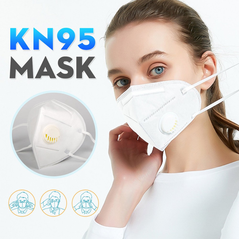  [Có van] Khẩu trang y tế KN95 chống bụi mịn PM2.5 - Không gây mờ kính