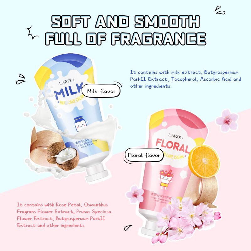 [HOT] ✨KEM DƯỠNG TAY SIÊU THƠM HƯƠNG SỮA & HƯƠNG HOA 50G✨ | BigBuy360 - bigbuy360.vn