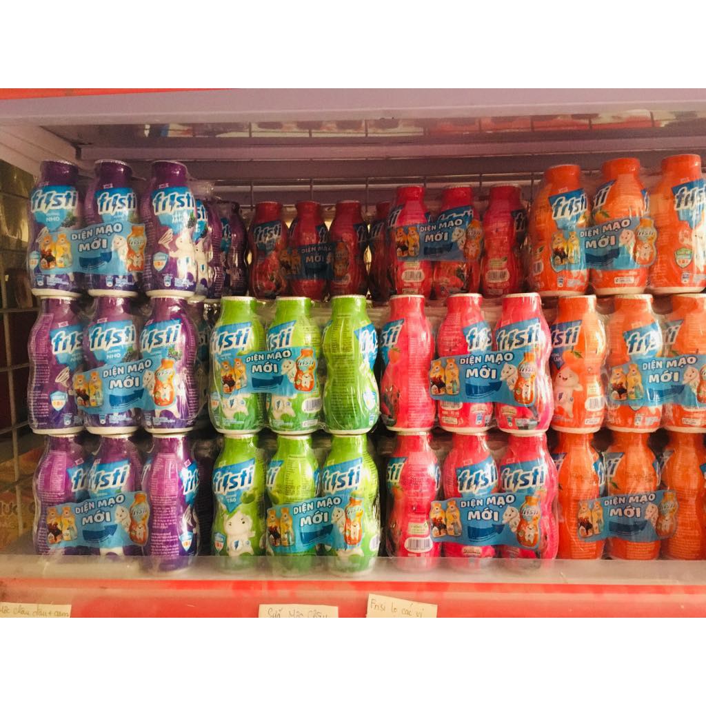 Sữa Fristi Cam/Nho/Táo/Dâu vỉ 6 lọ x 80ml date mới