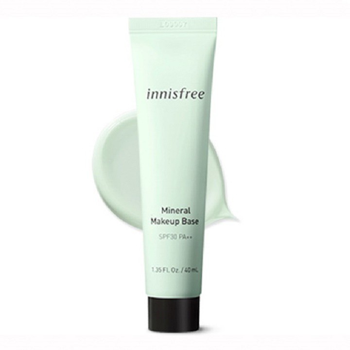 [Chuẩn Auth] Kem Lót Điều Chỉnh Tông Da, Kiềm Dầu, Dưỡng Ẩm Innisfree Mineral Makeup Base SFP30/PA++ 40ml #green