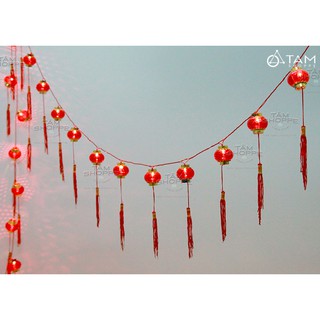 [LOẠI 1] Dây đèn lồng đèn đỏ trang trí tết số 04