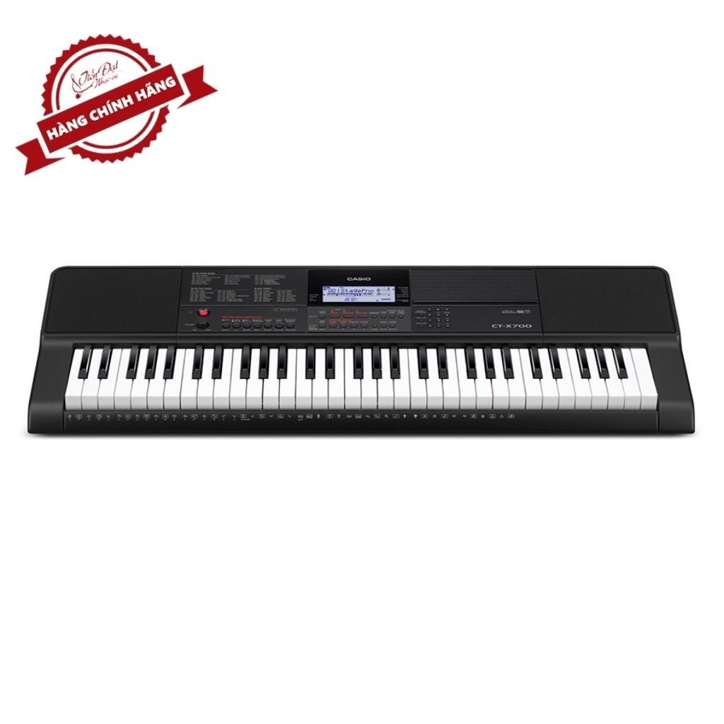 Đàn Organ Casio CT-X700 Phản Hồi Chạm 3 Mức Nhạy 61 Phím Kích Thước Tiêu Chuẩn Đầy Đủ Chức Năng