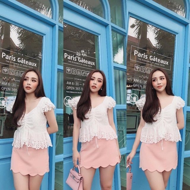 Chân váy gợn sóng