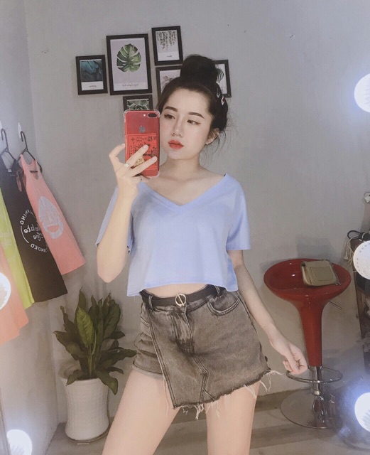 ÁO CROPTOP CỔ TIM SIÊU HOT | BigBuy360 - bigbuy360.vn