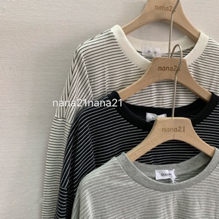 Pull kẻ dài tay dáng rộng