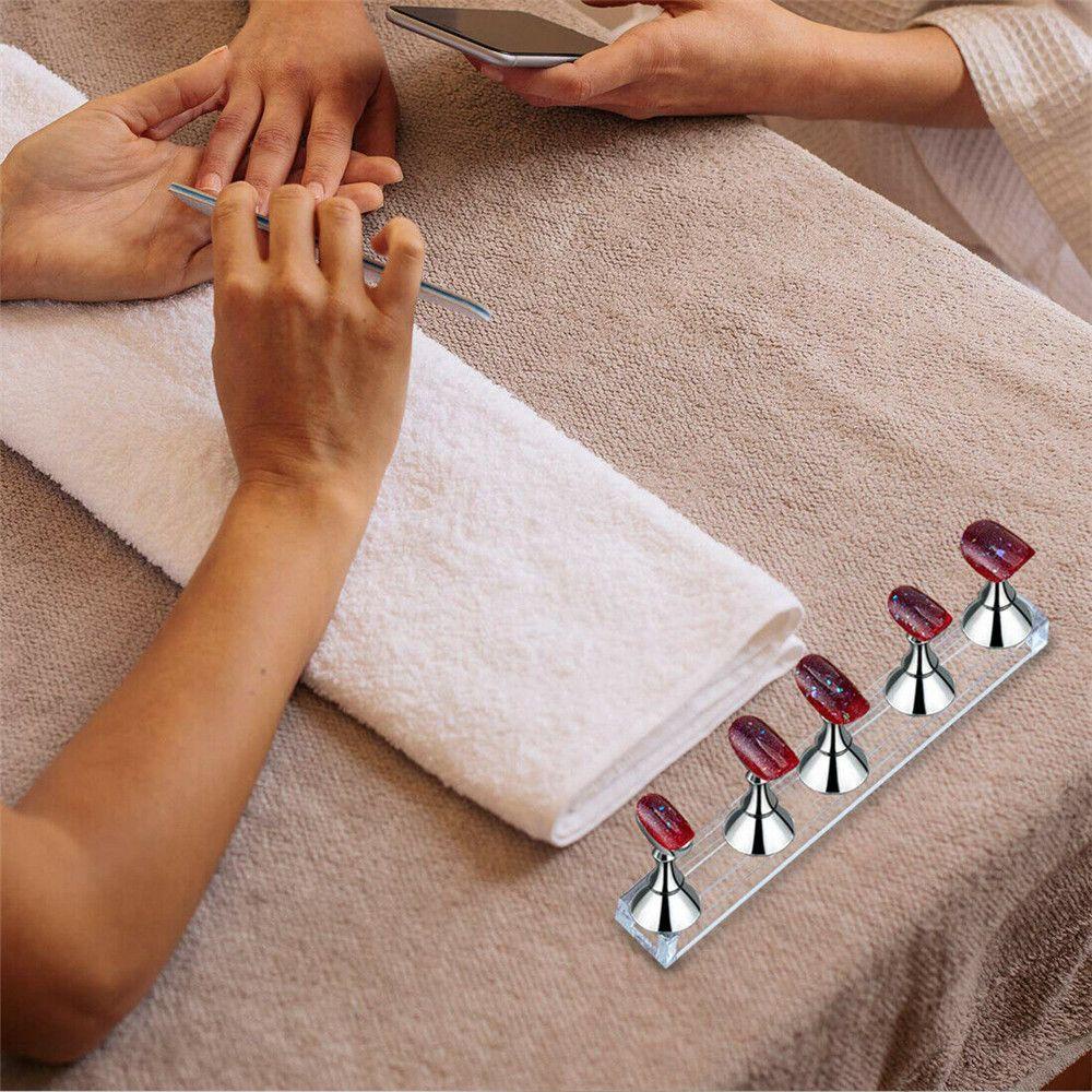 [Hàng mới về] Đế trưng bày móng tay giả nghệ thuật nhiều màu sắc chất lượng cao phù hợp dùng để thực hành