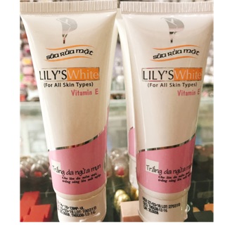 SỮA RỬA MẶT LILY WHITE TRẮNG DA NGỪA MỤN