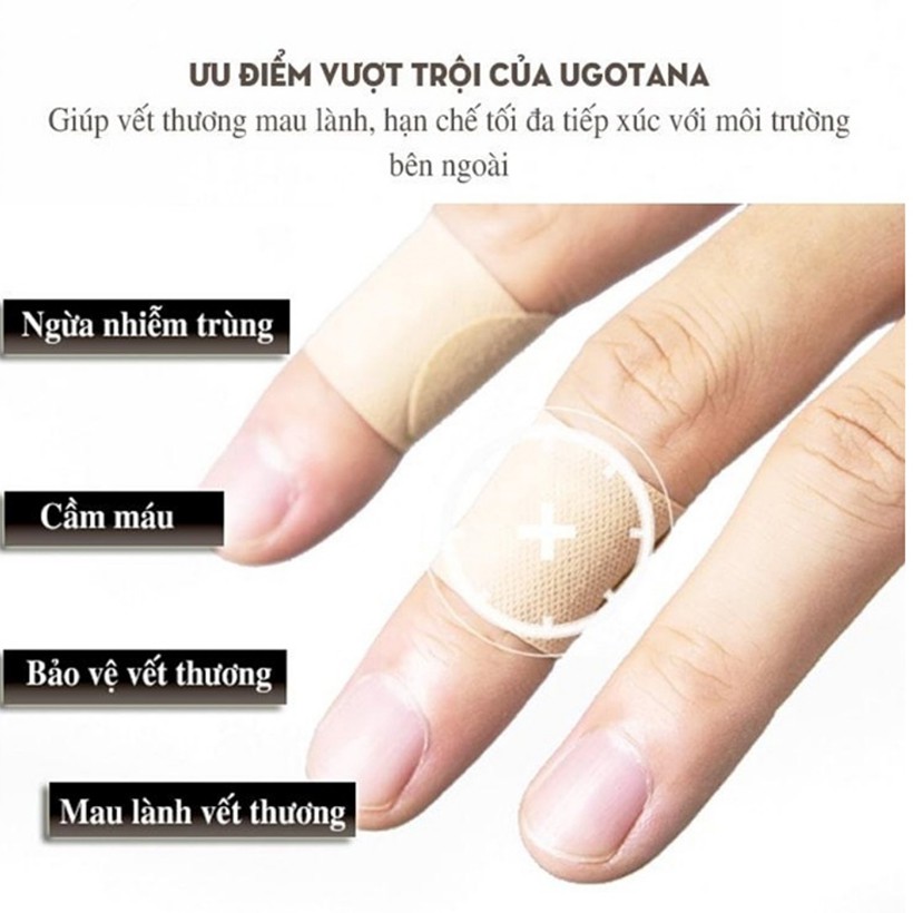 Băng Dính Cá Nhân Y Tế Ugotana 19mmx72mm (Đã Tiệt Trùng)