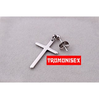 Khuyên tai inox tròn unisex thánh giá 2019