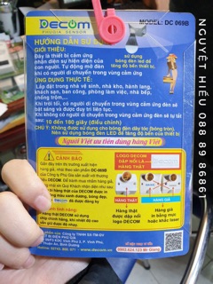 Đui đèn cảm ứng Decom DC 069B