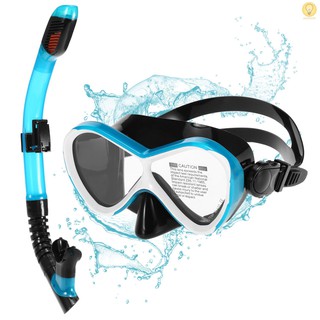 LT.D Kids Professional Swimming Goggles with Dry Snorkel Tube Set Anti-fog Goggles for Scuba Snorkel