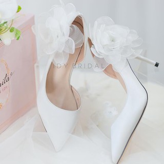 Giày cưới cao gót 10cm decor hoa GCG10-1254 Senorita By IDY