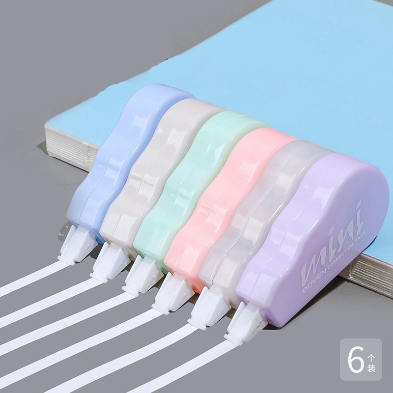 Bộ 6 Bút Xóa Kéo Mini Kiểu Hàn Quốc Dễ Thương Cho Bé Gái
