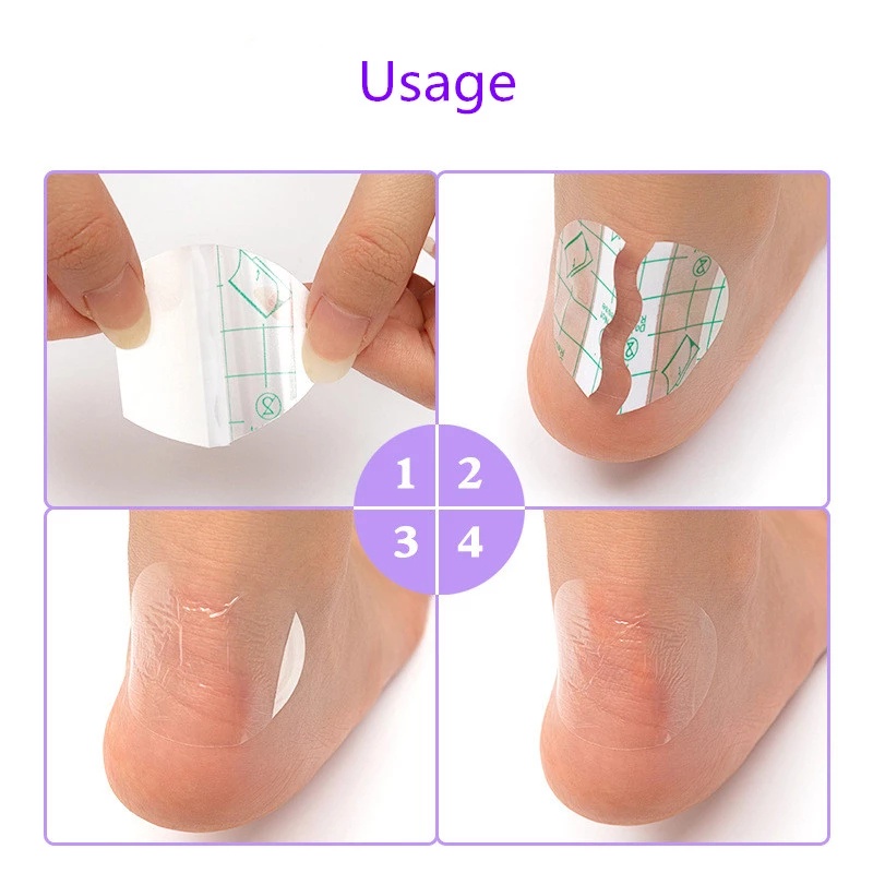 Set 20 miếng dán gót chân chống thấm nước thoáng khí giảm đau thoải mái dành cho cả nam và nữ