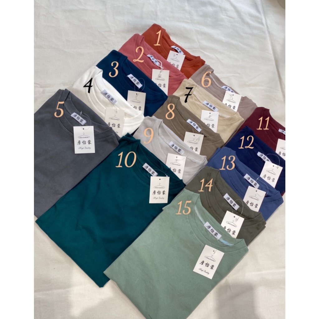 Áo thun Quảng Châu Unisex phông trơn nam nữ oversize Hàn Quốc, Áo thun tay lỡ unisex