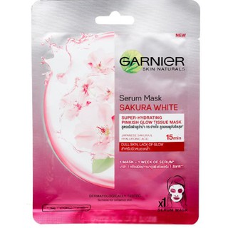 Mặt nạ serum Trắng hồng & Sáng mịn Hoa Anh Đào​  - Garnier Serum Mask Sakura White 32 g​