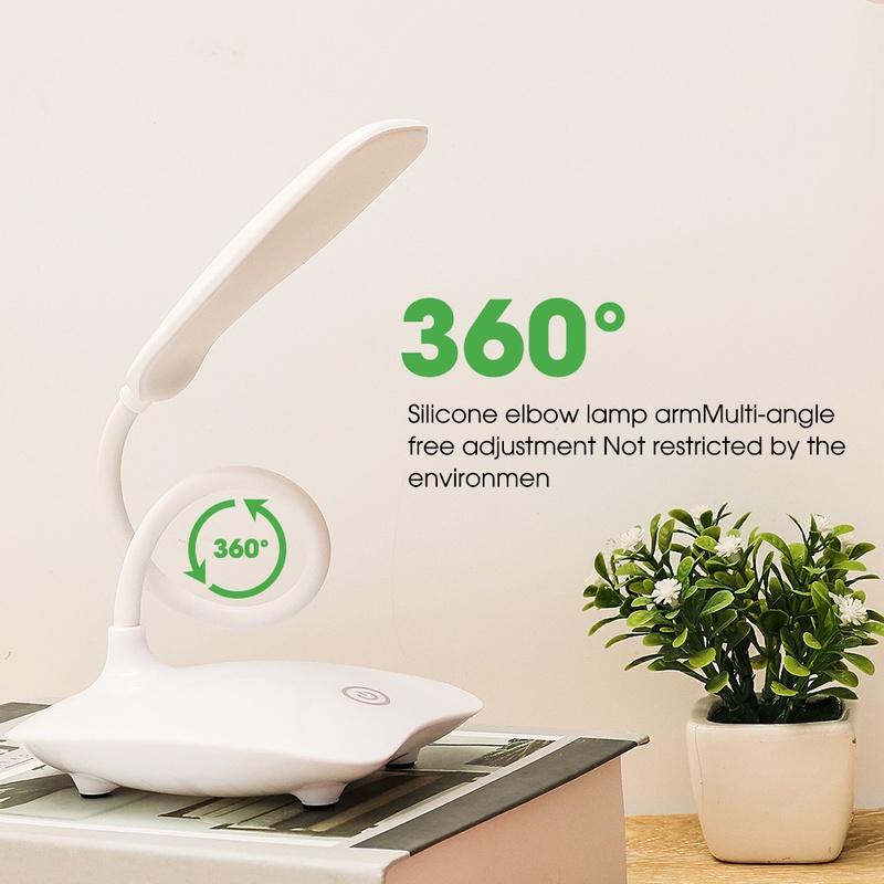 Đèn LED Để Bàn Có Thể Xoay 360 Độ Sạc USB Tiện Dụng