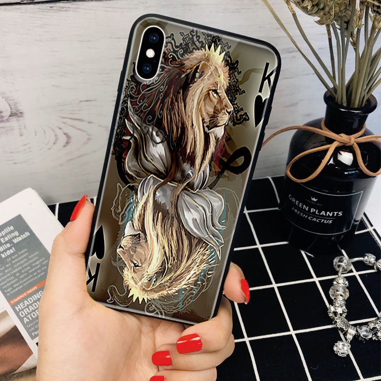 Ốp Lưng Iphone tráng gương Hình Hổ Báo Sư Tử_13 6splus/7/7plus/8/8plus/x/xr/xs/11/12/pro/max/plus/promax