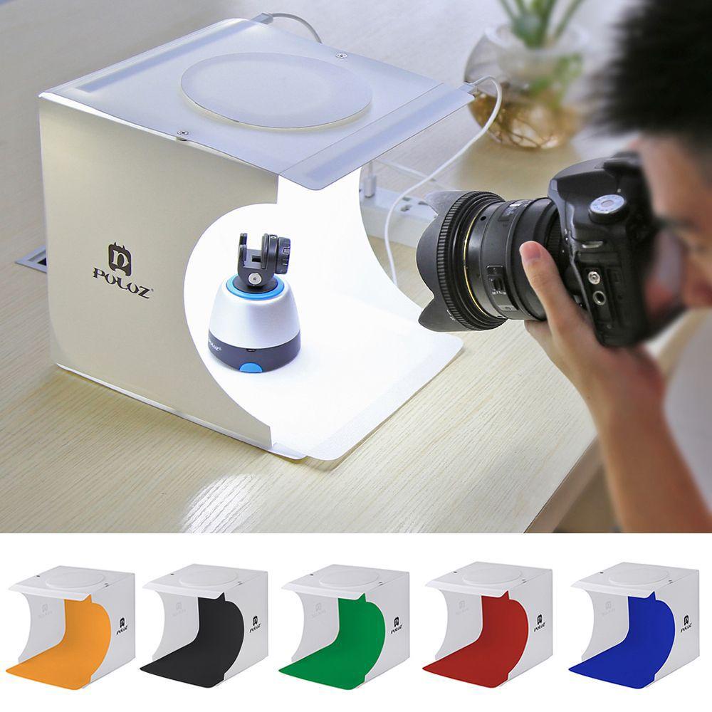 Hộp Đèn LED Đôi 20cm Hỗ Trợ Chụp Ảnh Studio Kèm Phụ Kiện