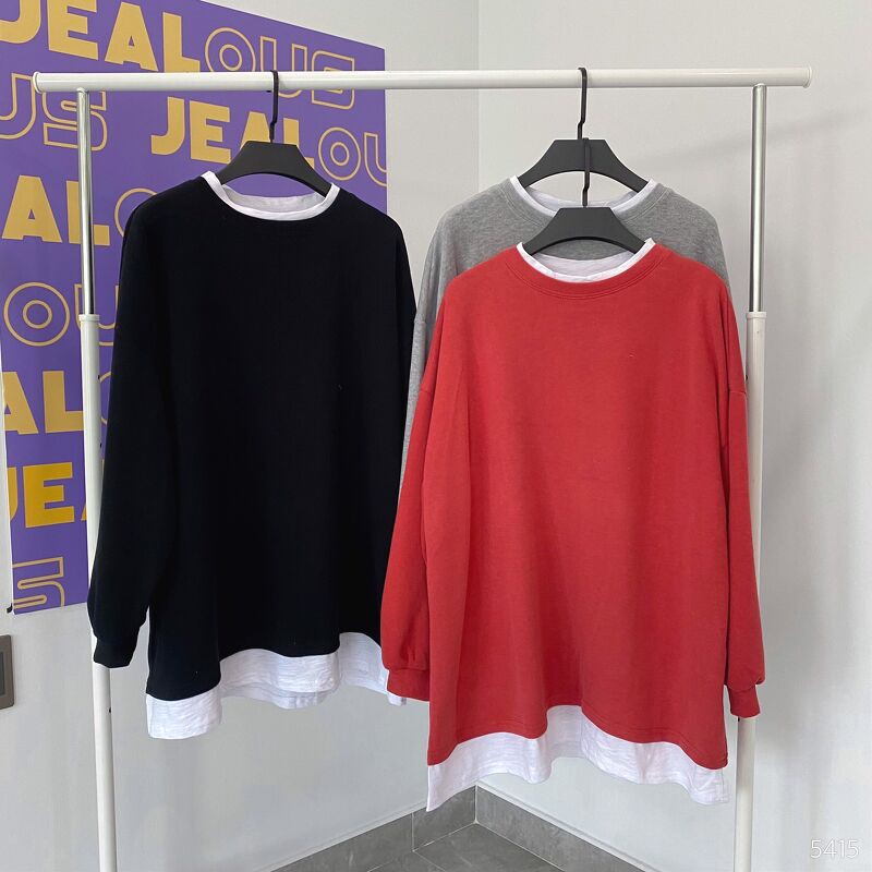 Áo nỉ pha lót trắng Kiki 5415 | BigBuy360 - bigbuy360.vn