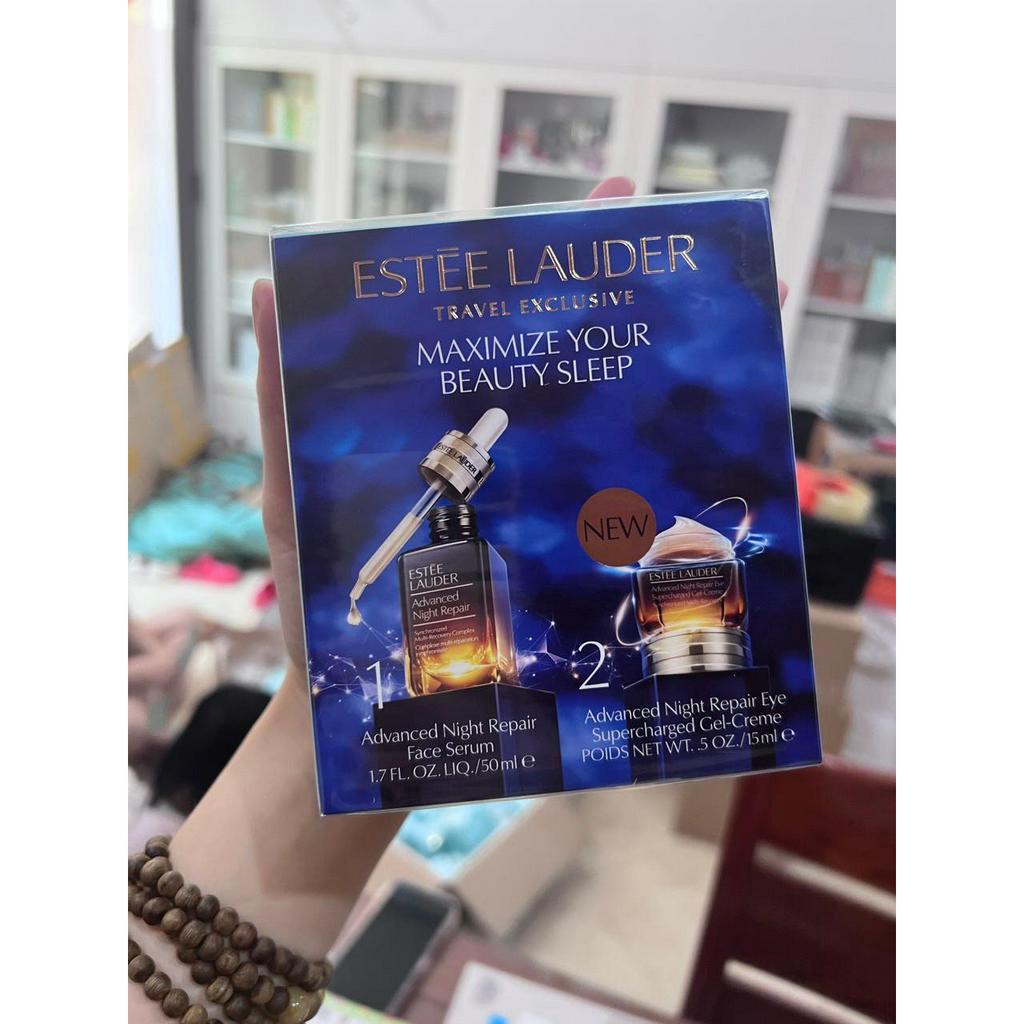 Combo serum Estee Lauder Maximize your beauty sleep gồm Serum và kem mắt fullsize