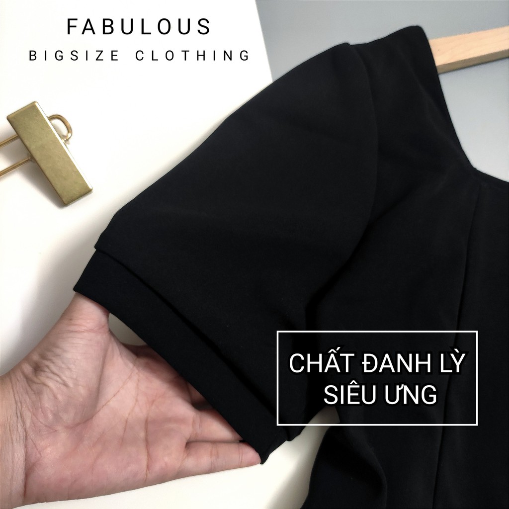 [Mã FAGREEN1505 giảm tới 30K đơn 99K] BIGSIZE(ảnh thật) Váy đen cổ vuông dáng dài chất umi cho nàng béo 55-85kg | BigBuy360 - bigbuy360.vn