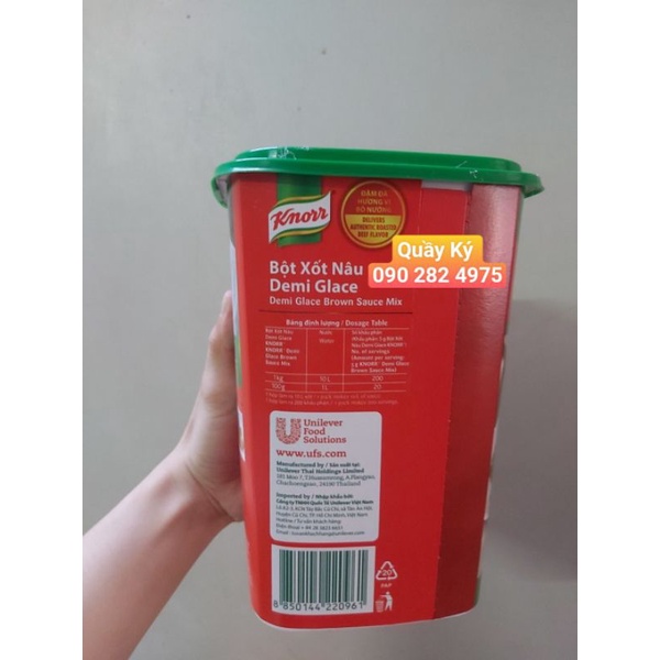 BỘT SỐT / XỐT BÒ NÂU 1kg Knorr - CHIẾT LẺ 500gr