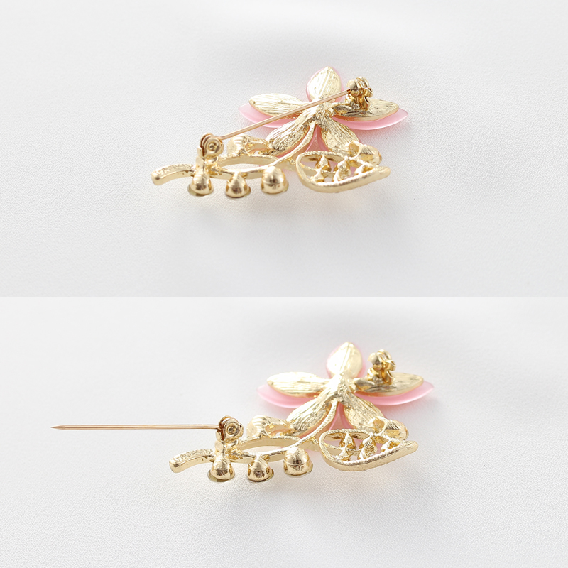 Ghim cài áo đính đá sang trọng thời trang Hàn Quốc cho nữ