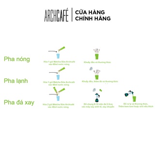 Trà Matcha Sữa Hoà Tan Archcafe (12 gói x 13.5g)