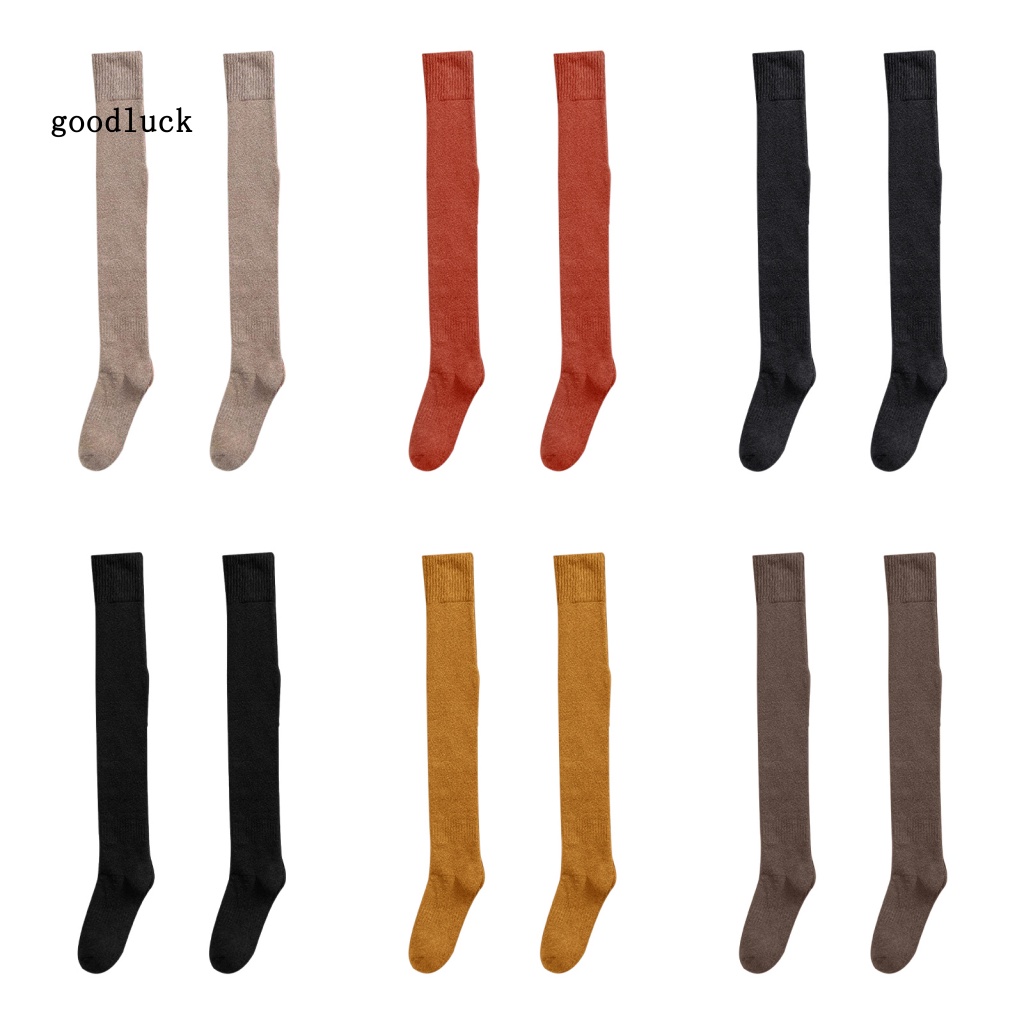 Chúc may mắn| 1 Đôi TấT DàY Qua GốI NhiềU MàU SắC