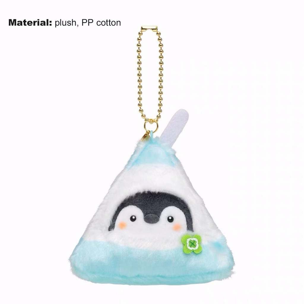 Móc khóa hình chim cánh cụt nhồi bông đáng yêu