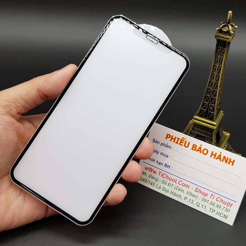 [Siêu Cứng] Kính CL Nhám Chống Vân Tay iPhone 11 Pro Max/ XS Max 6.5" Cường lực Tốt FULL Màn Viền Kính Bóng