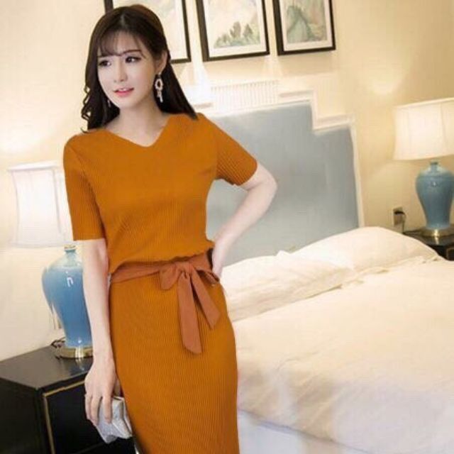 Váy liền dập ly