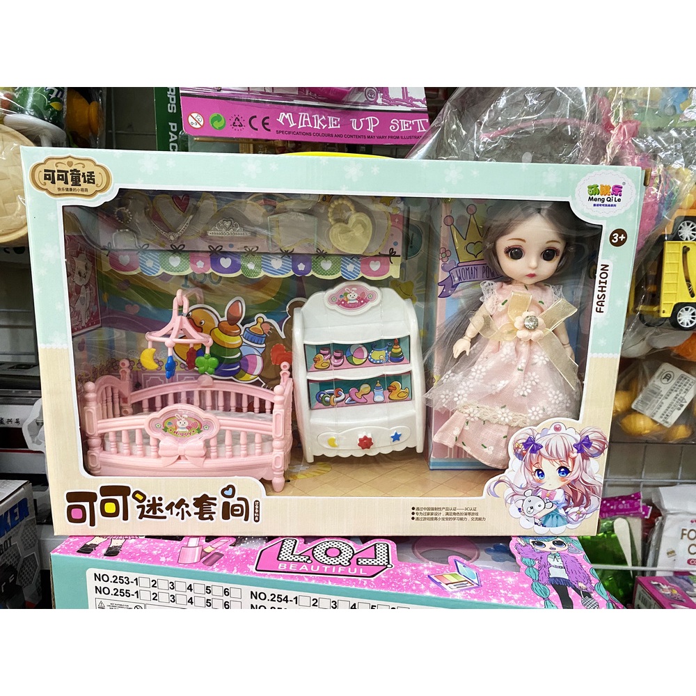 Búp bê công chúa-Búp bê Barbie xoay các khớp (chân, tay, vai, cổ)