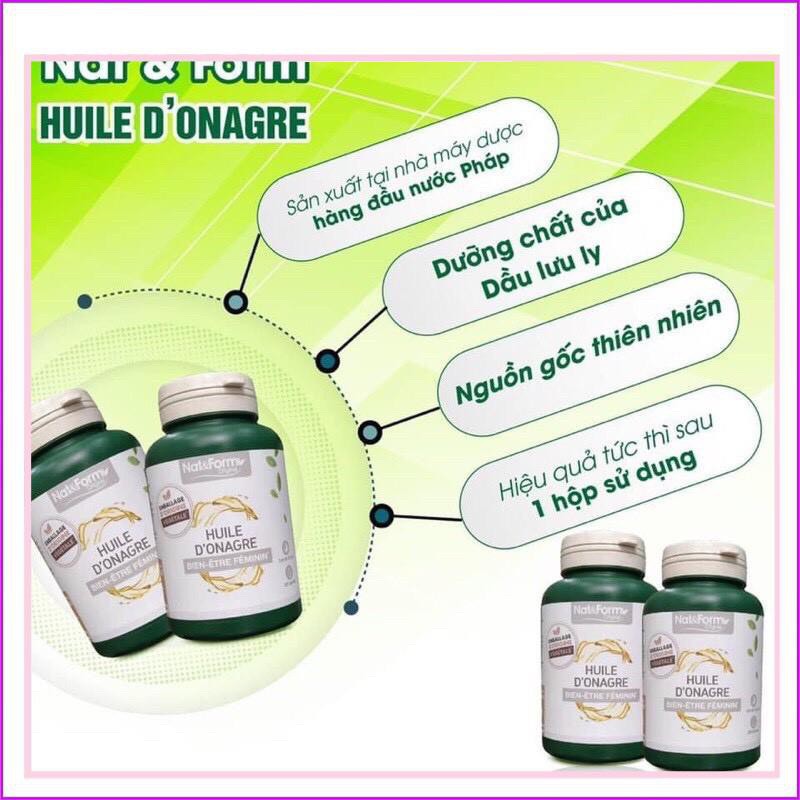Tinh dầu hoa anh thảo Nat &Form Huiled'onagre-200 viên hàng pháp | BigBuy360 - bigbuy360.vn