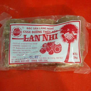 Đường thốt nốt thô 94,99% - Lan Nhi -1kg