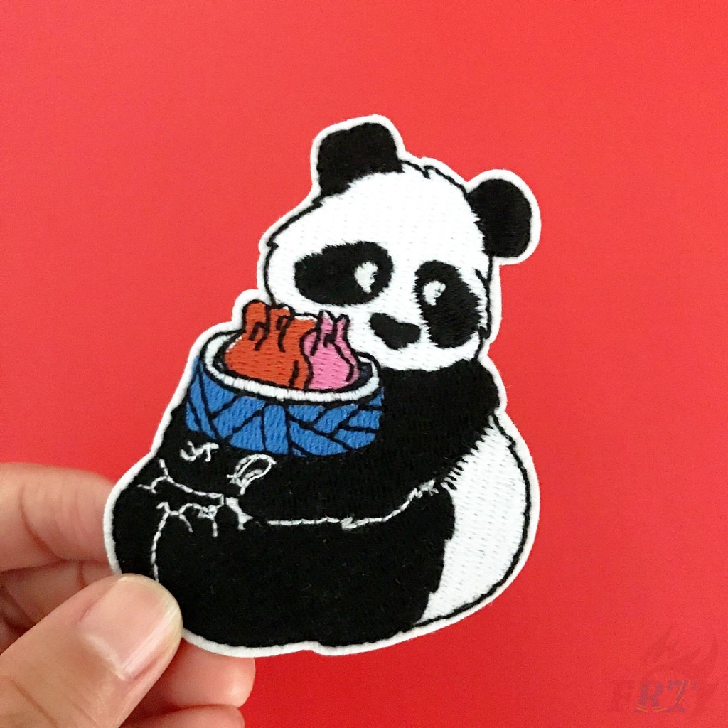 ❀ Miếng Dán Ủi Hình Gấu Trúc Dễ Thương ❀ 1pc Tự Làm May Trên Các Bản Vá Lỗi