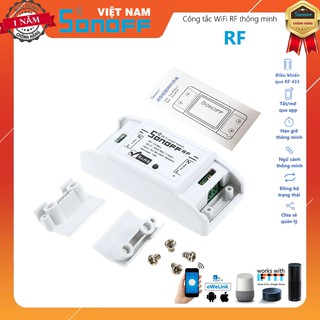 Công Tắc Sonoff Điều Khiển Từ Xa WIFI RF 433Mhz (Không Bao Gồm Remote)