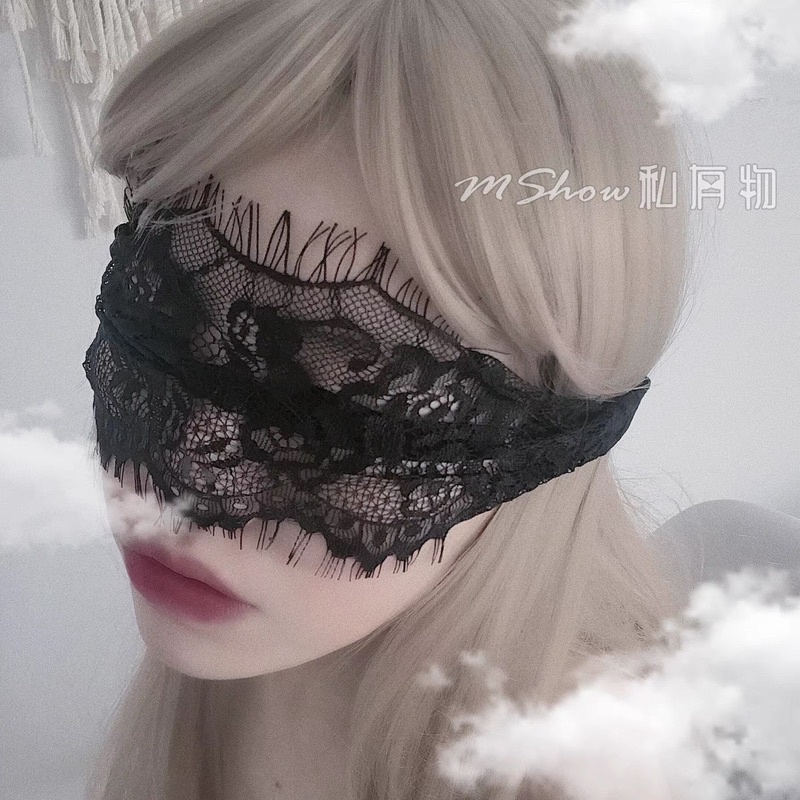 Mặt nạ vải ren họa tiết hoa quyến rũ  - khăn bịt/che mắt hóa trang cosplay sexy