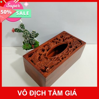 ) HỘP GIẤY ĂN LONG PHỤNG SUM VẦY - GỖ HƯƠNG CHUẨN 100%