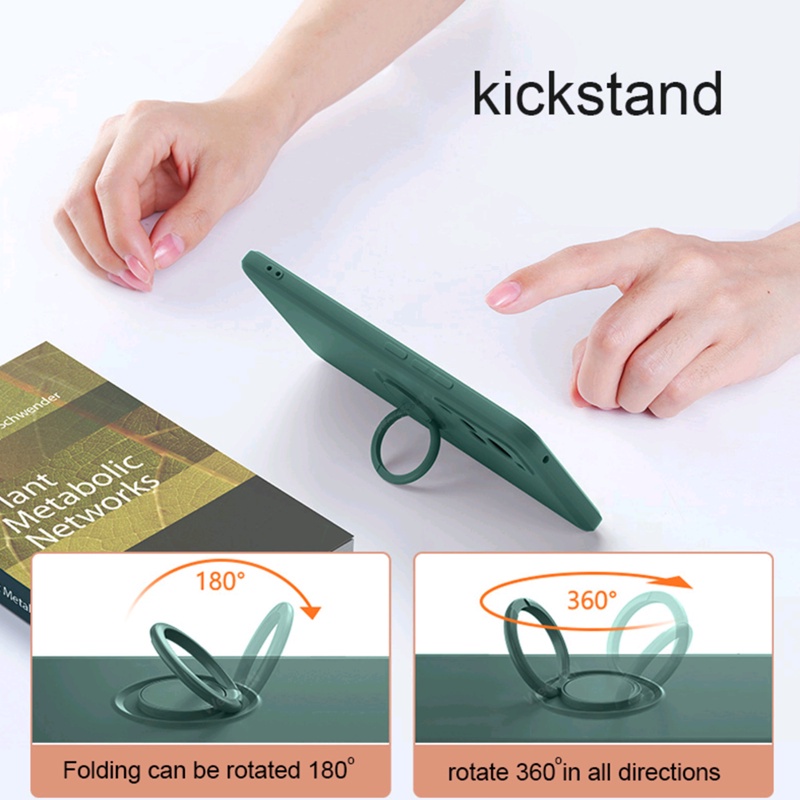 Ốp Điện Thoại Silicon Dẻo Gắn Nhẫn Đỡ Nam Châm Sang Trọng Cho Samsung Galaxy A23 A13 A51 A71 4G 5G A23 A13