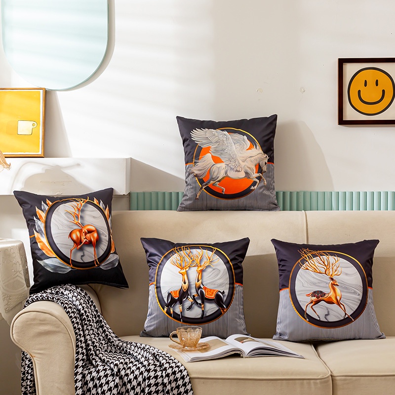 (In 2 mặt cao cấp) Gối tựa lưng, trang trí sofa, nhà cửa, văn phòng 2 mặt cao cấp M7