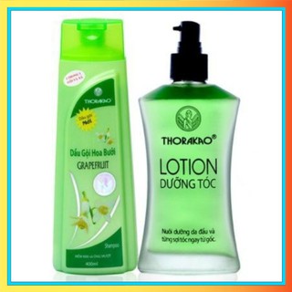 Bộ đôi hoàn hảo: Lotion dưỡng tóc 120ml - Dầu gội hoa bưởi 400ml Thorakao