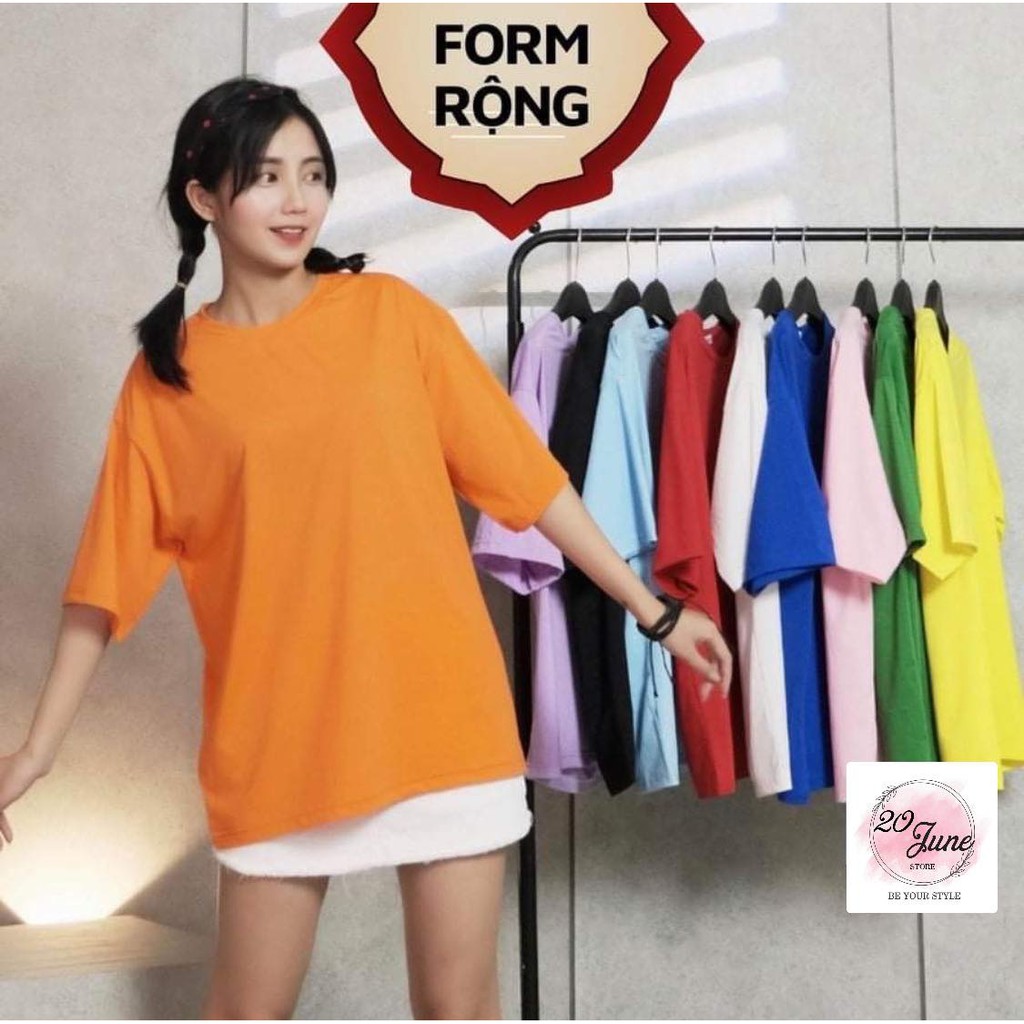 Áo thun nam nữ trơn Freesize form rộng dáng Unisex [AT01]