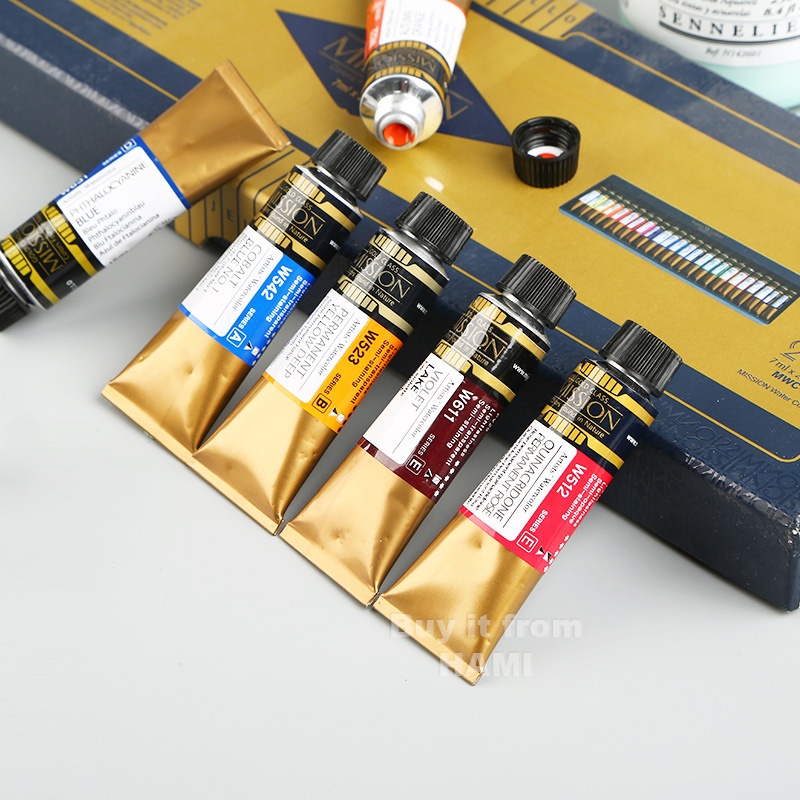 Màu Mijello GOLD MISSION tuýp lẻ bảng SERIES A-2 (15ml)