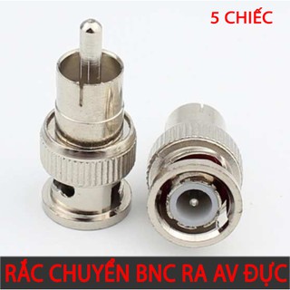 Bộ 5 Jack chuyển BNC Đực ra AV Đực cho camera và đầu thu camera